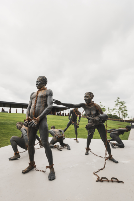legacy museum lynching memorial slave sculpture